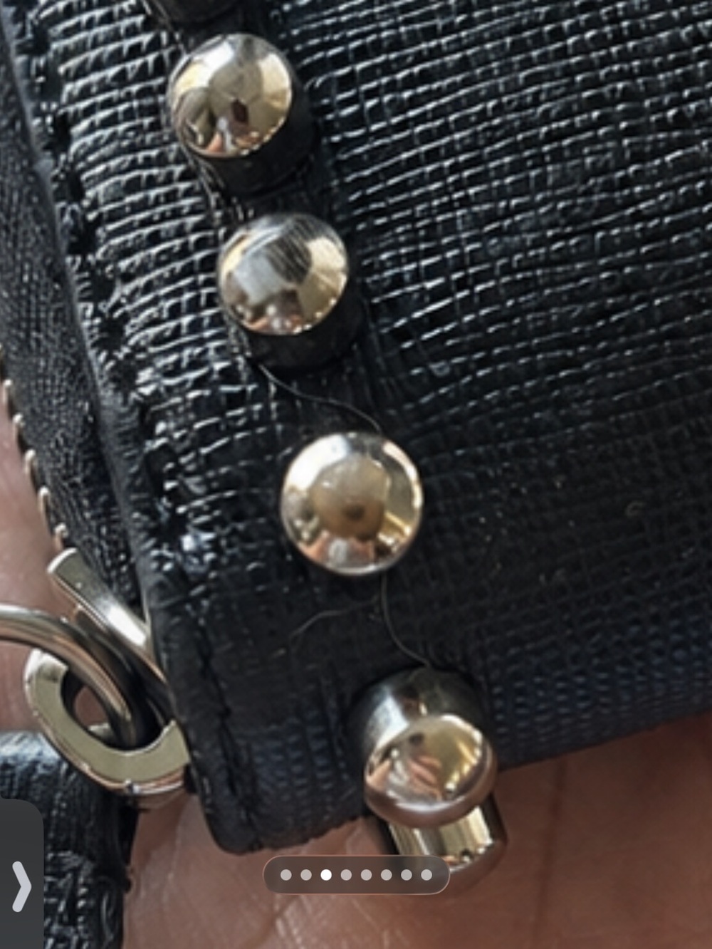 FENDI RARE KARLITO Studded Black Zip Wallet - Picture 7 of 10
